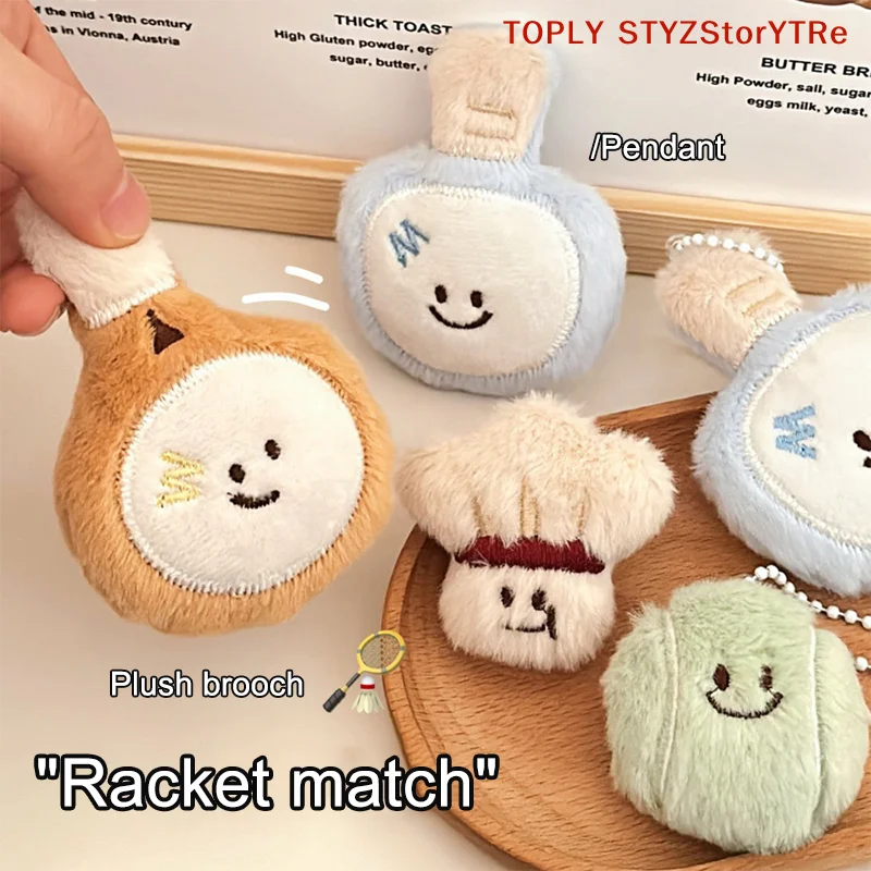 Fun Cartoon Plush Badminton Tennis Keychain; Soft Stuffed Doll Key Ring; Cute Decorative Backpack Accessory
Fun Cartoon Plush Badminton Tennis Keychain; Soft Stuffed Doll Key Ring; Cute Decorative Backpack Accessory