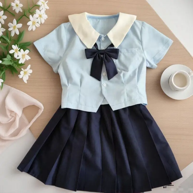 Girls 2-Piece Jk School Uniform Set Peter Pan Collar Blouse + Pleated Skirt with Bow,fashion Cute Preppy Outfit for Little Girls
Girls 2-Piece Jk School Uniform Set Peter Pan Collar Blouse + Pleated Skirt with Bow,fashion Cute Preppy Outfit for Little Girls