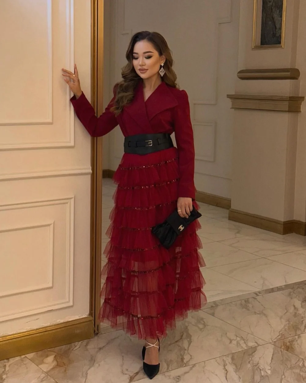 Customized Formal Matching Jersey Tulle Sash Sequined Tiered A-line V-neck Midi Dresses Bespoke Occasion Dresses Sizes Available
Customized Formal Matching Jersey Tulle Sash Sequined Tiered A-line V-neck Midi Dresses Bespoke Occasion Dresses Sizes Available