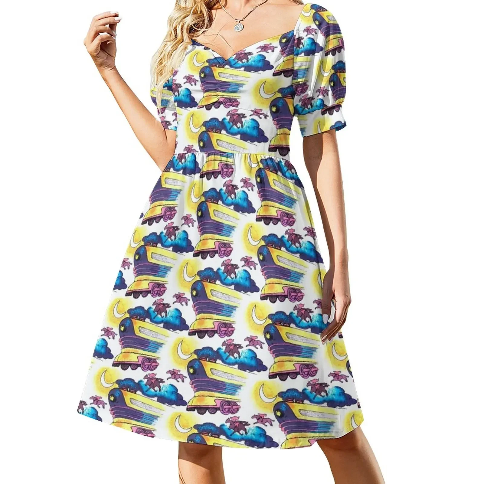 Doc Brown's Train Shirt Pattern Short-Sleeved Dress dresses summer dress summer 2025 women
Doc Brown's Train Shirt Pattern Short-Sleeved Dress dresses summer dress summer 2025 women