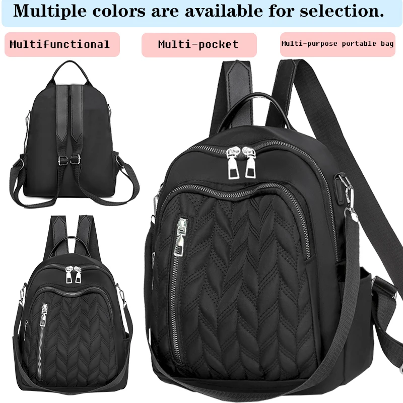 Quilted Multi-Color Casual Backpack, Versatile, Multi-Compartment, Daily Commuting, Fashionable & Practical
Quilted Multi-Color Casual Backpack, Versatile, Multi-Compartment, Daily Commuting, Fashionable & Practical