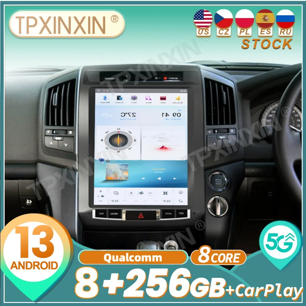 Qualcomm For Toyota Land Cruiser 2008~2015 Android Auto Carplay Car Radio Automotive Multimedia Player GPS Navigation Head Unit
Qualcomm For Toyota Land Cruiser 2008~2015 Android Auto Carplay Car Radio Automotive Multimedia Player GPS Navigation Head Unit