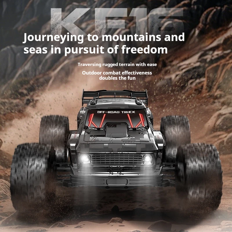 KF16 Brushless 1:12 Off-road remote control vehicle four-wheel drive RC truck high-speed professional model toy
KF16 Brushless 1:12 Off-road remote control vehicle four-wheel drive RC truck high-speed professional model toy