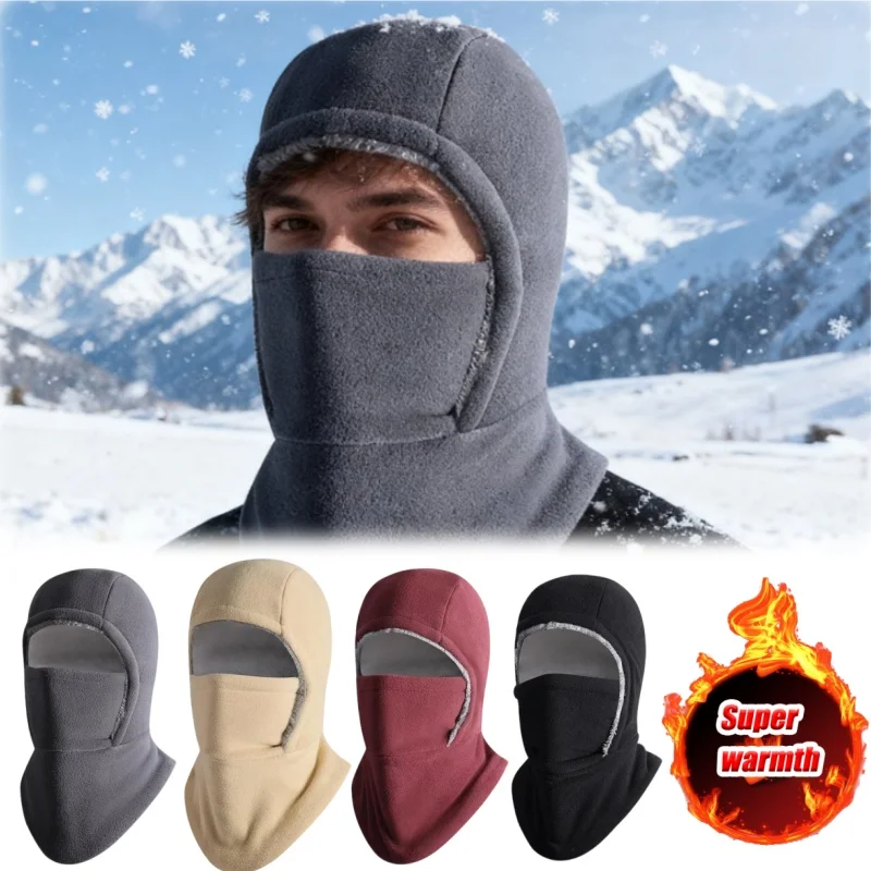 Warm Fleece Lined Balaclava for Adult Winter Windproof Face Mask for Outdoor Cycling Skiing Motorcycle Cold Weather Protection
Warm Fleece Lined Balaclava for Adult Winter Windproof Face Mask for Outdoor Cycling Skiing Motorcycle Cold Weather Protection
