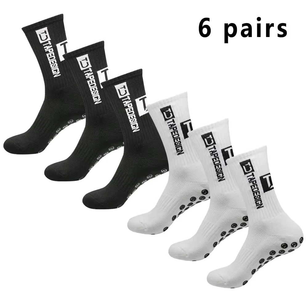 6 pairs of football socks sports socks men's mid-calf socks silicone non-slip dot socks basketball yoga socks
6 pairs of football socks sports socks men's mid-calf socks silicone non-slip dot socks basketball yoga socks