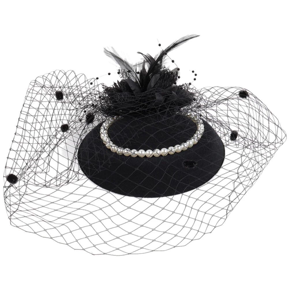 Tulle Headpiece Women Wedding Hat Fascinator Banquet Headdress Pearl Lace Bride Hair Accessories Retro Tea Party
Tulle Headpiece Women Wedding Hat Fascinator Banquet Headdress Pearl Lace Bride Hair Accessories Retro Tea Party