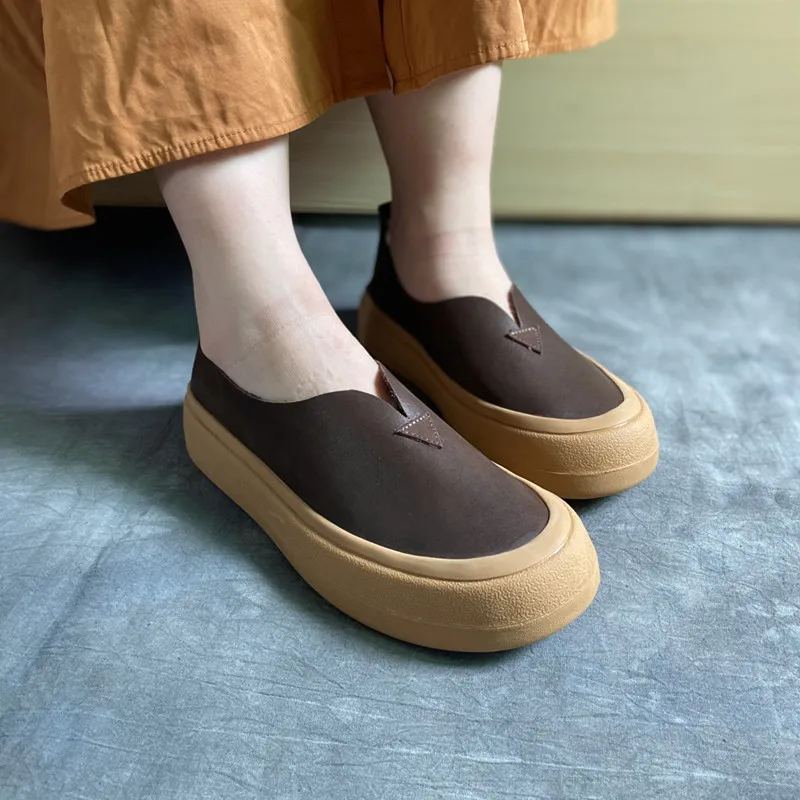 Birkuir Retro Flats Loafers Shoes For Women Soft Soles Flat Platform Low Heel Casual Luxury Shoes Elegant Genuine Leather Shoes
Birkuir Retro Flats Loafers Shoes For Women Soft Soles Flat Platform Low Heel Casual Luxury Shoes Elegant Genuine Leather Shoes