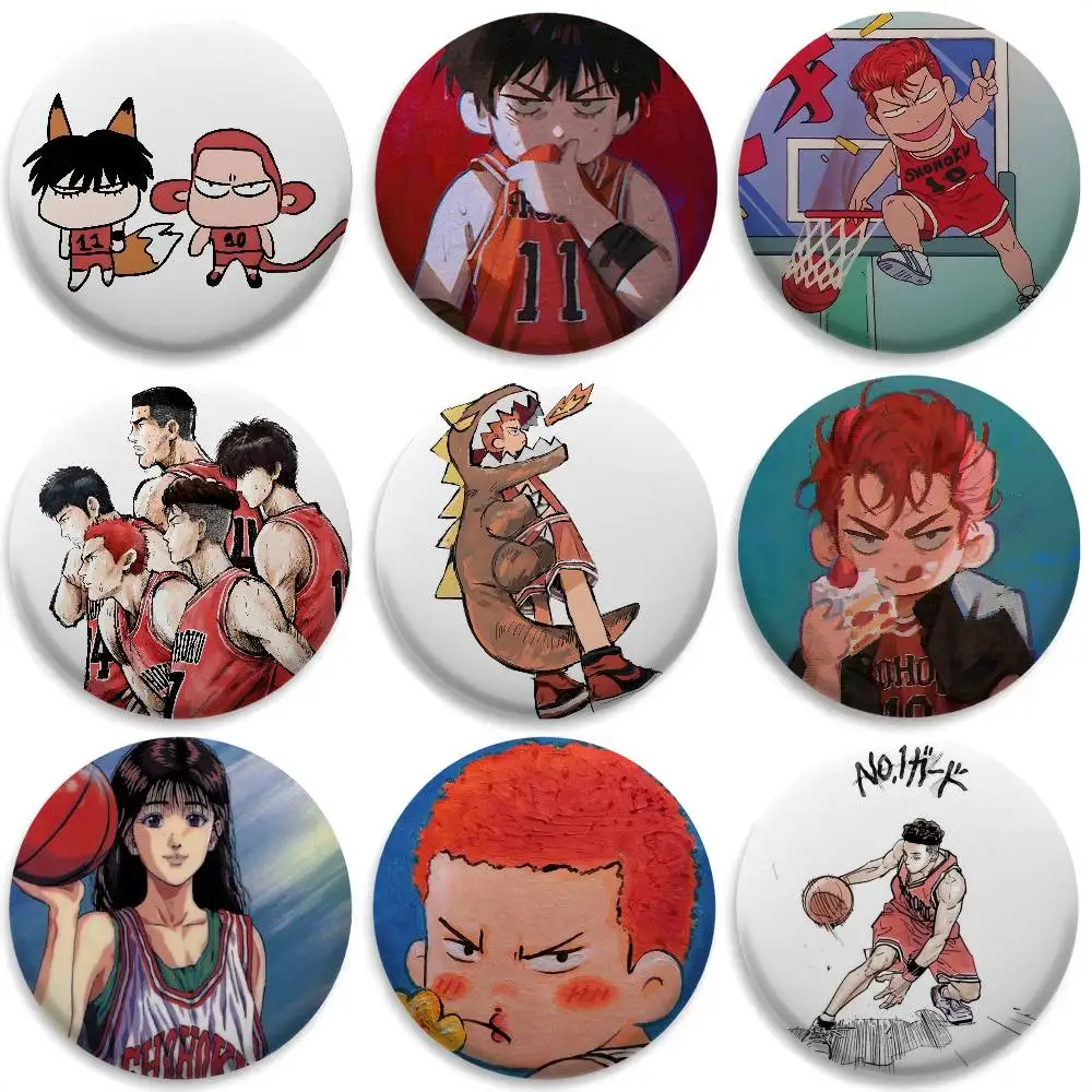 SLAM DUNK Sakuragi Hanamichi Anime Badges Round Exquisite Badge Brooches Creative Pins For Clothes Hat Backpack Gift Accessories
SLAM DUNK Sakuragi Hanamichi Anime Badges Round Exquisite Badge Brooches Creative Pins For Clothes Hat Backpack Gift Accessories