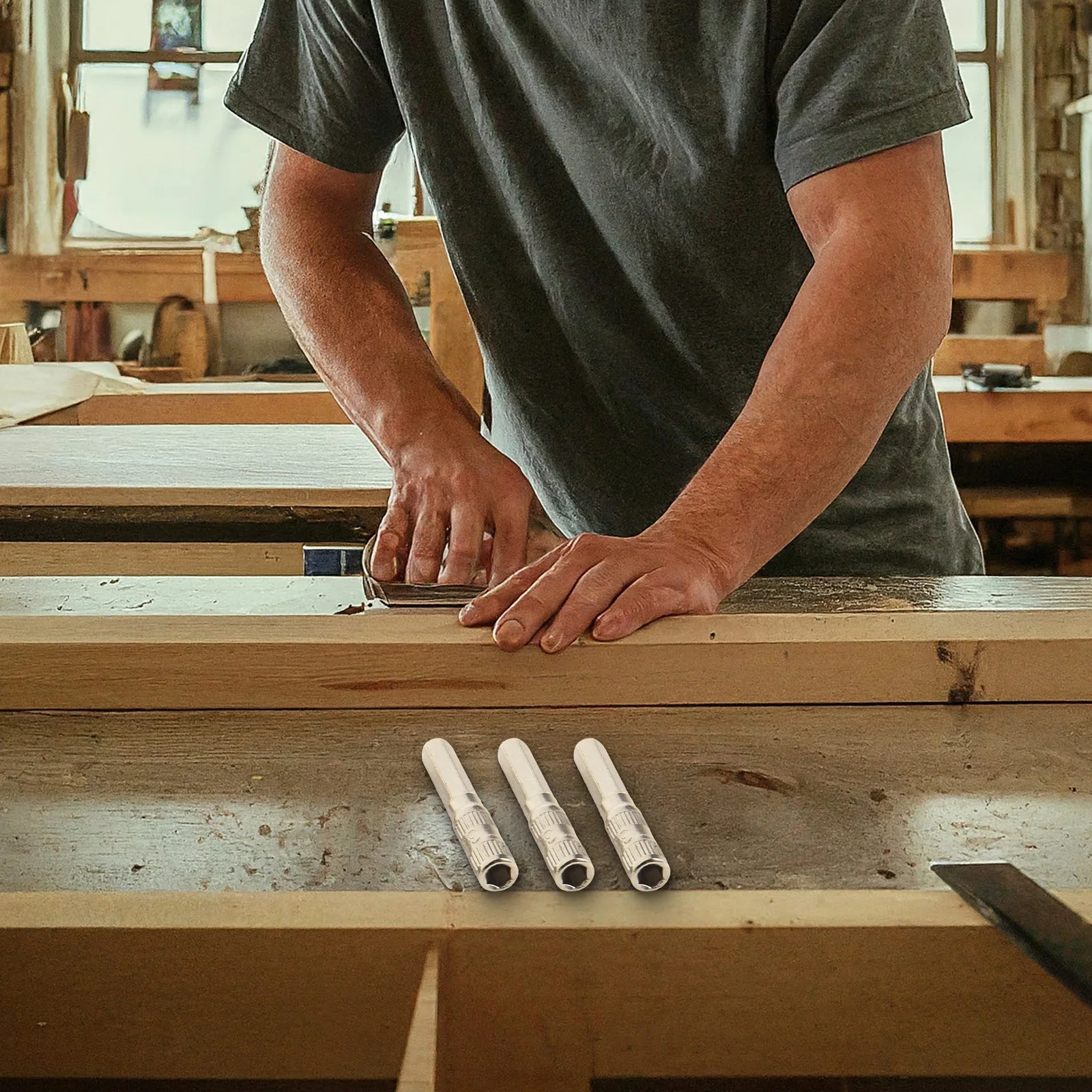 Home Projects H4 Hex Socket Set DIY Tool Set Socket Screwdriver Bit Set Tools Compact Case Enhanced Grip Design