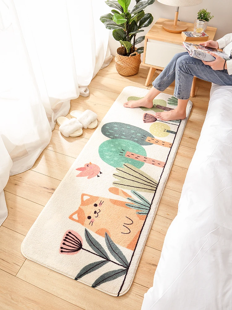 Cartoon Tat Bedroom Carpet Anti-Slip Floor Mat for Living Room Sofa Side Rug Nordic Sle Fiber Material Home Use Pad
Cartoon Tat Bedroom Carpet Anti-Slip Floor Mat for Living Room Sofa Side Rug Nordic Sle Fiber Material Home Use Pad