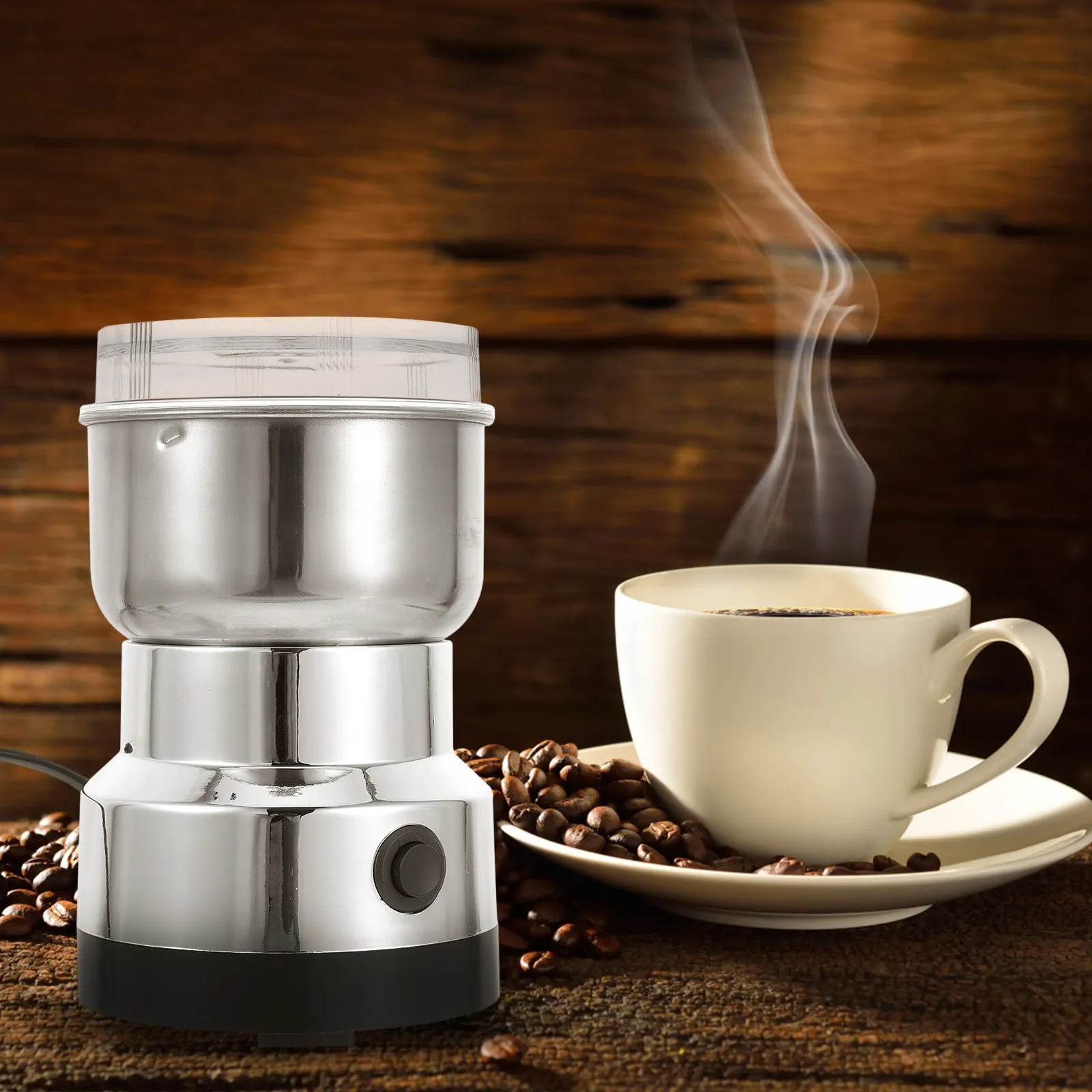 Electric Coffee Grinder Spice Beans Maker Stainless Steel Blades Plug Home Kitchen Grinding Supplies Easy One Button
Electric Coffee Grinder Spice Beans Maker Stainless Steel Blades Plug Home Kitchen Grinding Supplies Easy One Button