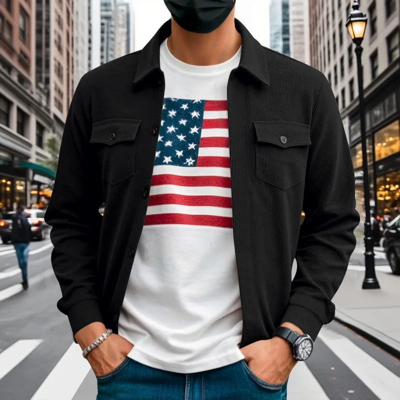 Autumn new American heavy corduroy new simple and versatile multi-pocket long-sleeved stand-up jacket men's clothing
Autumn new American heavy corduroy new simple and versatile multi-pocket long-sleeved stand-up jacket men's clothing