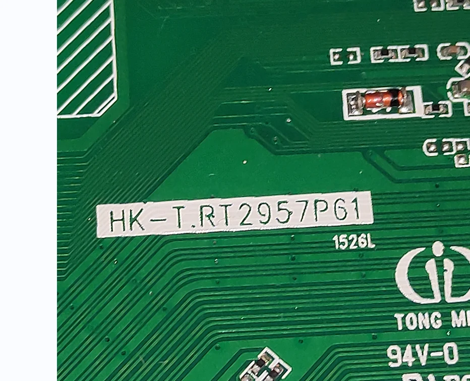 HK-T.RT2957P61 Three in one TV motherboard 56--75v 680ma for 1920x1080 working good Multiple languages available
HK-T.RT2957P61 Three in one TV motherboard 56--75v 680ma for 1920x1080 working good Multiple languages available