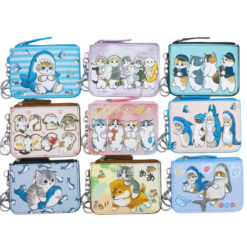 Mofusand Anime Cute Card Holder Coin Purse Cartoon Print Fashion Shark Cat with Key Ring Card Holder Wallet
Mofusand Anime Cute Card Holder Coin Purse Cartoon Print Fashion Shark Cat with Key Ring Card Holder Wallet