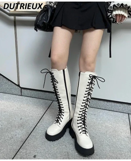 Autumn Winter Boots for Ladies Japanese Style Fashionable Motorcycle Boots Femme Fashion Elegant Simple High Leg Women's Shoes
Autumn Winter Boots for Ladies Japanese Style Fashionable Motorcycle Boots Femme Fashion Elegant Simple High Leg Women's Shoes