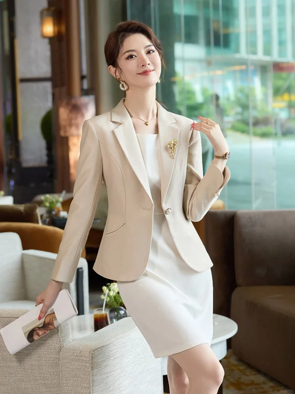 Cherry Blossom Color Women's Suit Jacket 2026 New Winter Commute Professional High-End Ladies' Suit Dress Set
Cherry Blossom Color Women's Suit Jacket 2026 New Winter Commute Professional High-End Ladies' Suit Dress Set