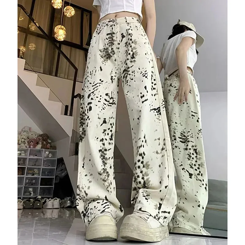 Girls Retro Leopard Print Denim Pants 2025 Lady Slim Fit High Waisted Jeans Pants Female Chic Designer Wide Leg Jeans Trousers
Girls Retro Leopard Print Denim Pants 2025 Lady Slim Fit High Waisted Jeans Pants Female Chic Designer Wide Leg Jeans Trousers