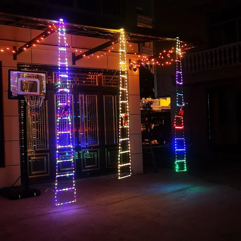 LED Christmas Ladder Lights with Santa Claus Doll Remote Control String Light USB 8 Modes Home Room Garden Christmas Decor Lamp
LED Christmas Ladder Lights with Santa Claus Doll Remote Control String Light USB 8 Modes Home Room Garden Christmas Decor Lamp