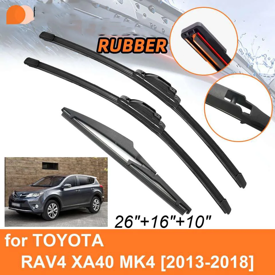 Suitable for Toyota RAV4 XA40 MK4 rubber car wiper blades 2013-2018 front and rear wipers, original car new wipers
Suitable for Toyota RAV4 XA40 MK4 rubber car wiper blades 2013-2018 front and rear wipers, original car new wipers