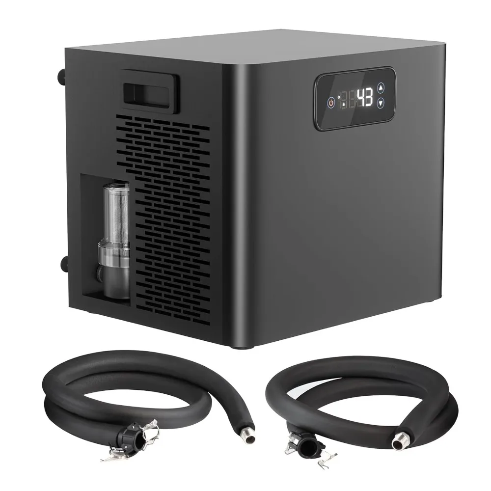 Ice Bath Chiller for Cold Plunge Tub with Built-in Pump & Filter, 1/3 HP Water Chiller for Ice Bath Recovery, Submersible Pump
Ice Bath Chiller for Cold Plunge Tub with Built-in Pump & Filter, 1/3 HP Water Chiller for Ice Bath Recovery, Submersible Pump