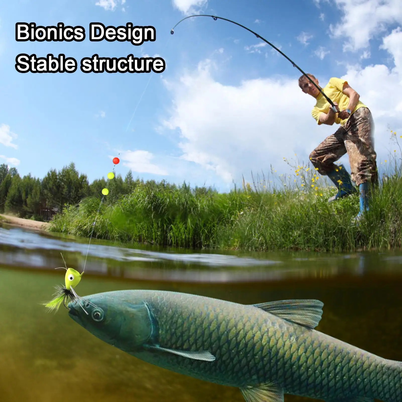 Bass Poppers For Fly Fishing Colorful Poppers Lures Fishing Bait Multifunctional Fish Tackle Accessories Freshwater Bait Gear
Bass Poppers For Fly Fishing Colorful Poppers Lures Fishing Bait Multifunctional Fish Tackle Accessories Freshwater Bait Gear