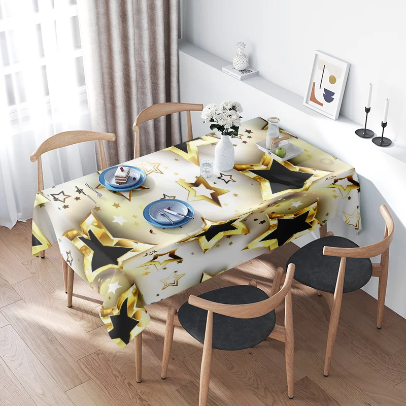 Modern Stars Print Tablecloth: Perfect for Dining Room Decoration - Machine Washable Waterproof Fabric Available in Multiple Siz
Modern Stars Print Tablecloth: Perfect for Dining Room Decoration - Machine Washable Waterproof Fabric Available in Multiple Siz