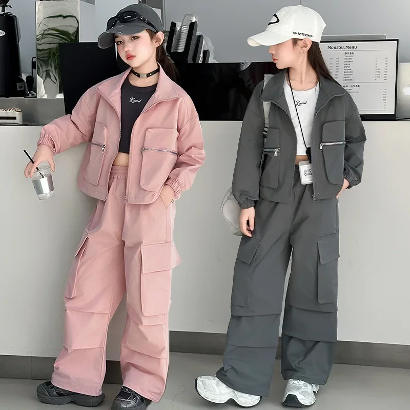Children Clothing 10 12 14 Y 2025 Spring Kids Outfits Set Casual Hooded Jacket Cargo Pants 2-Pieces Teens Girls Tracksuit Loose
Children Clothing 10 12 14 Y 2025 Spring Kids Outfits Set Casual Hooded Jacket Cargo Pants 2-Pieces Teens Girls Tracksuit Loose