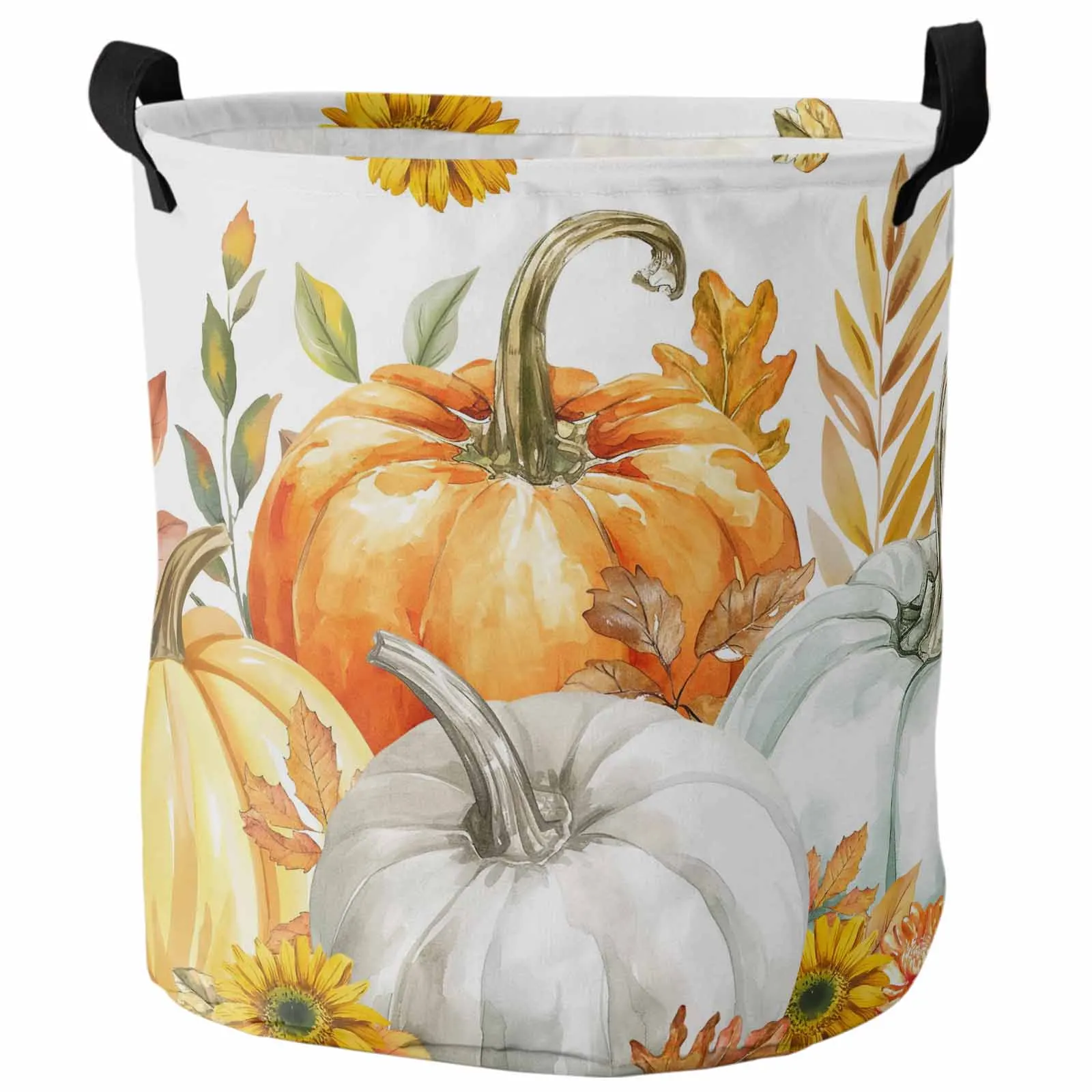 Orange Pumpkin Eucalyptus Leaves Foldable Dirty Laundry Basket Kid's Toy Organizer Waterproof Storage Baskets
Orange Pumpkin Eucalyptus Leaves Foldable Dirty Laundry Basket Kid's Toy Organizer Waterproof Storage Baskets