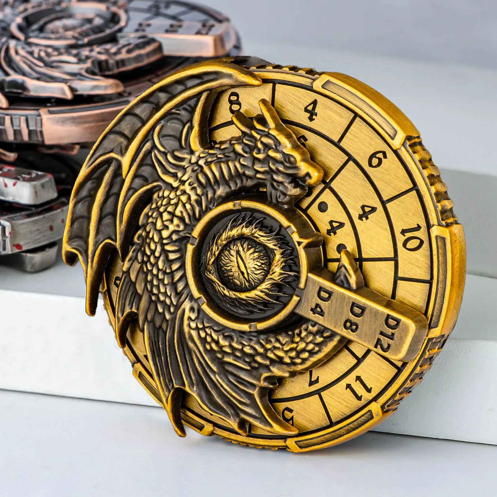 7 in 1 Spinner DND Dice, Metal Roulette Dice Set D&D with Gift Box, Polyhedral Dungeon and Dragon Dice for Role Playing Game
7 in 1 Spinner DND Dice, Metal Roulette Dice Set D&D with Gift Box, Polyhedral Dungeon and Dragon Dice for Role Playing Game