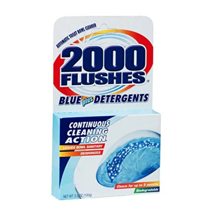 2000 FLUSHES - 201020 2000 Flushes Blue Plus Detergents Automatic Toilet Bowl Cleaner, 3.5 OZ
2000 FLUSHES - 201020 2000 Flushes Blue Plus Detergents Automatic Toilet Bowl Cleaner, 3.5 OZ