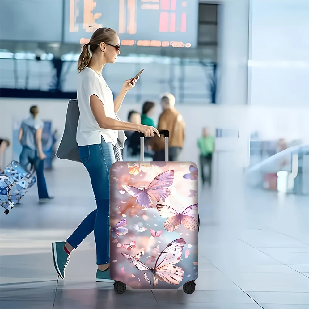 1PC Pastel Butterfly Print Luggage Cover for luggage sizes 18-32 inches; dust and elastic travel accessories to effectively p
1PC Pastel Butterfly Print Luggage Cover for luggage sizes 18-32 inches; dust and elastic travel accessories to effectively p