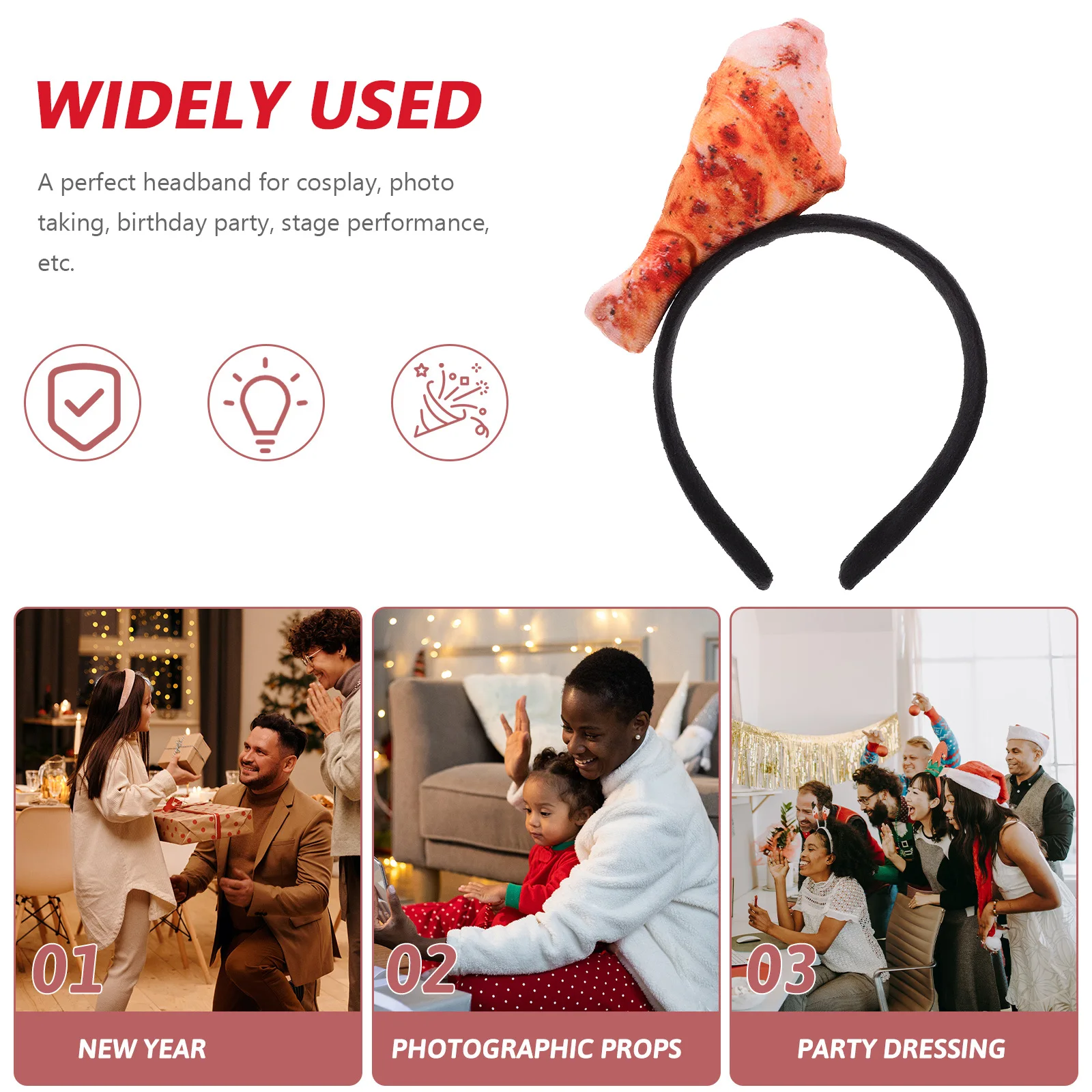 Head Bands Chicken Leg Headband Cosplay Headwear Headgear Cute Decoration Festival Hair Accessory
Head Bands Chicken Leg Headband Cosplay Headwear Headgear Cute Decoration Festival Hair Accessory