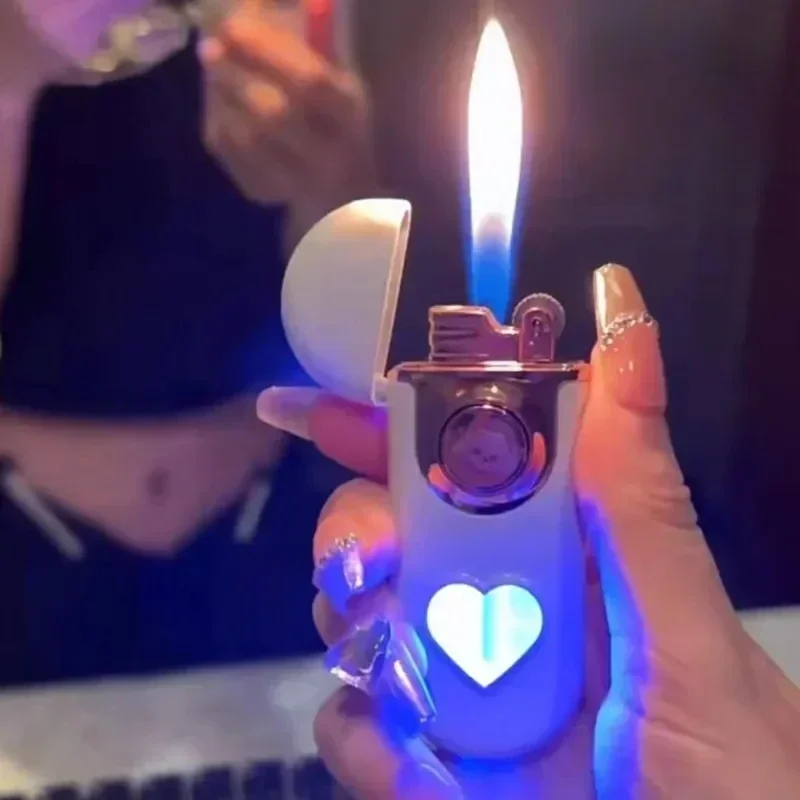 NEW Trendy Metal Oval Heart Visible Window Double Flame Lighter Windproof Grinding Wheel Inflatable Butane Lighter Gift forWomen
NEW Trendy Metal Oval Heart Visible Window Double Flame Lighter Windproof Grinding Wheel Inflatable Butane Lighter Gift forWomen