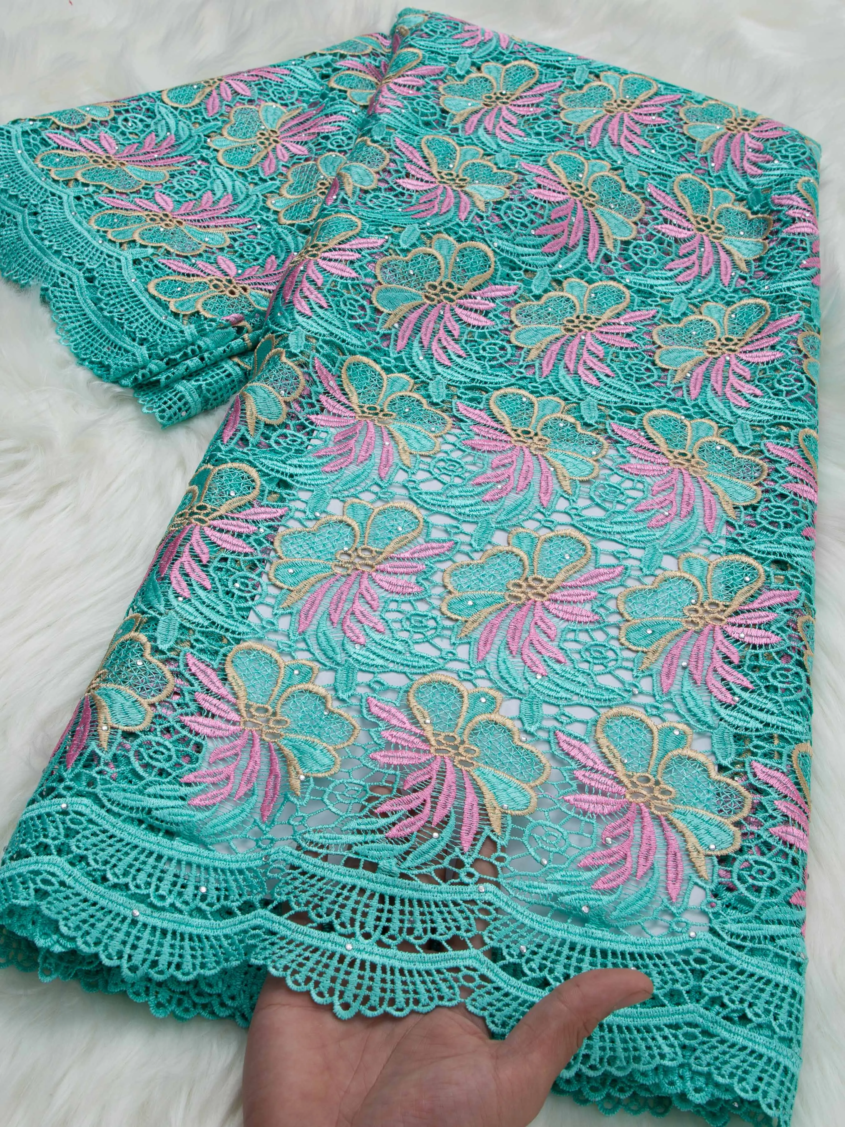Nigerian Water Soluble Lace Fabric High Quality 5 Yards Knitted African Cord Guipure Lace Fabric 2026 Wedding Dress for Women Sewing
Nigerian Water Soluble Lace Fabric High Quality 5 Yards Knitted African Cord Guipure Lace Fabric 2026 Wedding Dress for Women Sewing