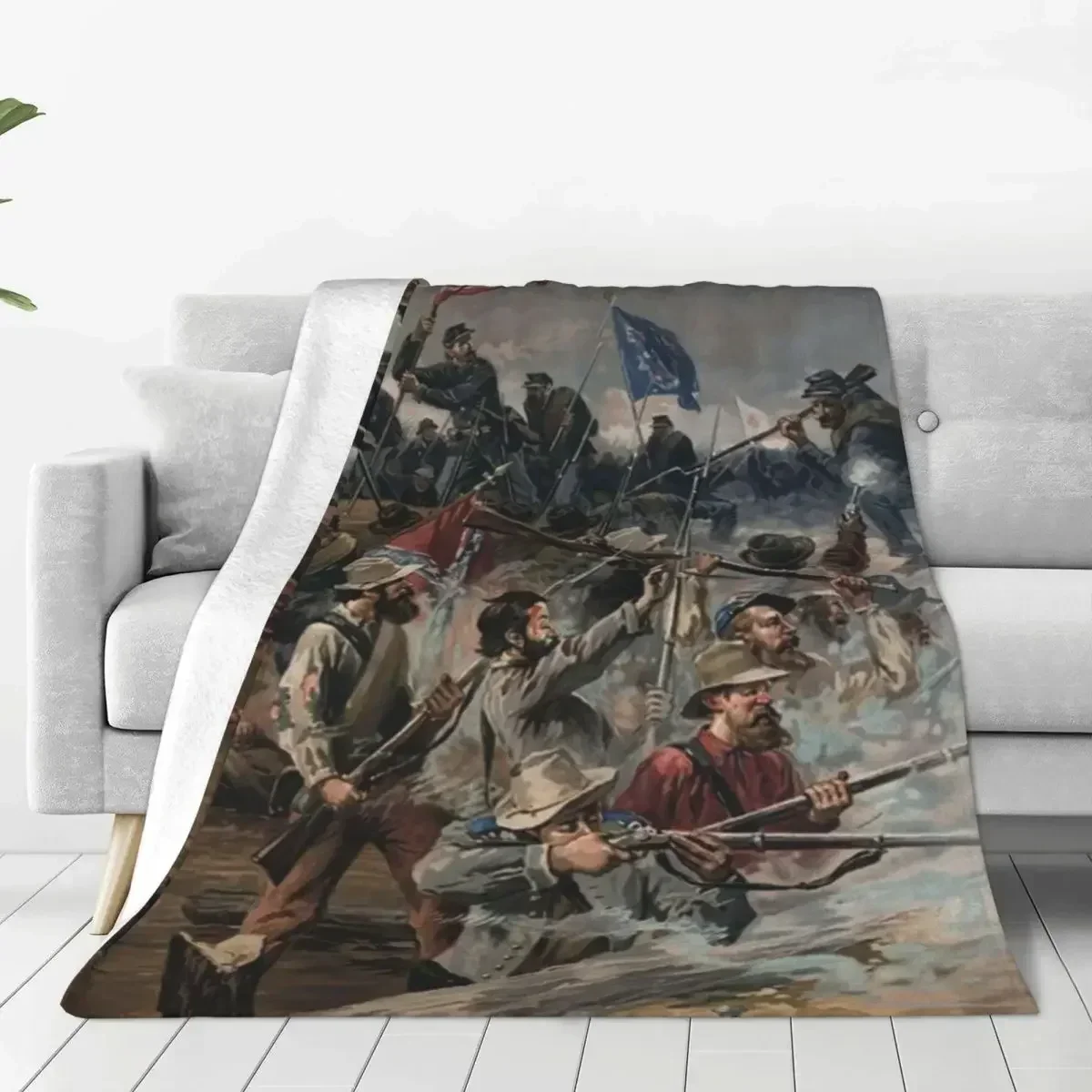 Civil War Flannel Blanket Quality Super Warm American Flag Throw Blanket Spring Travelling Bedroom Novelty Bedspread
Civil War Flannel Blanket Quality Super Warm American Flag Throw Blanket Spring Travelling Bedroom Novelty Bedspread