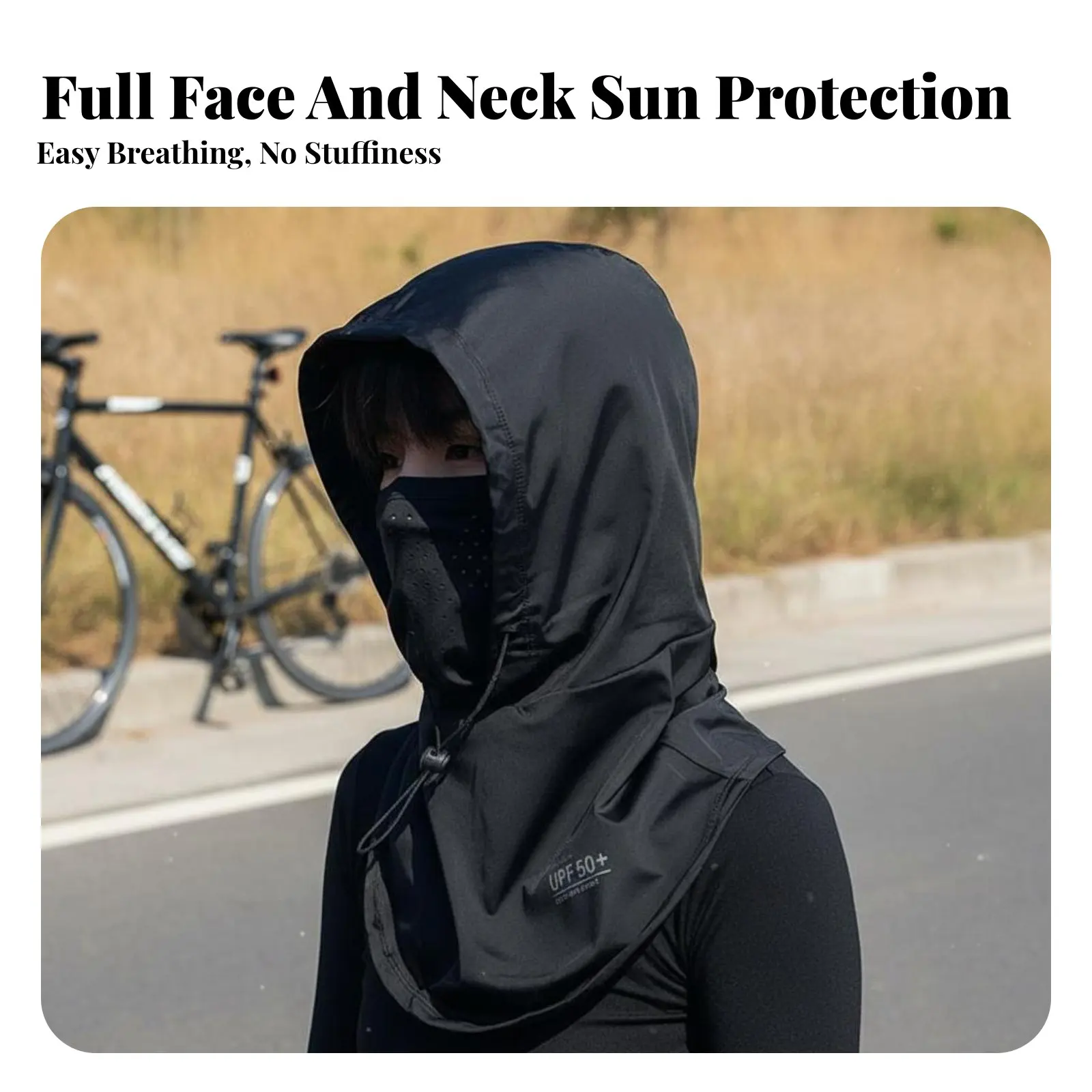 Full Face Sun Cover UPF 50+ Full Face Sun Hood Cooling Balaclava Hood Breathable Protection Neck Gaiter Wind & Particles
Full Face Sun Cover UPF 50+ Full Face Sun Hood Cooling Balaclava Hood Breathable Protection Neck Gaiter Wind & Particles