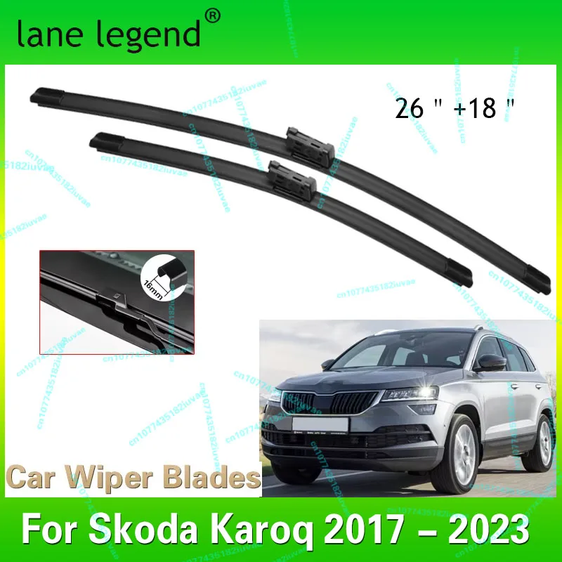 Car Wiper LHD Front Wiper Blades For Skoda Karoq 2017 - 2023 Windshield Windscreen Window Rain Brushes 26"+18"
Car Wiper LHD Front Wiper Blades For Skoda Karoq 2017 - 2023 Windshield Windscreen Window Rain Brushes 26"+18"