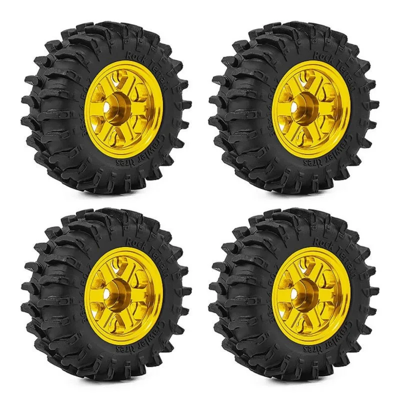 WOWFU-4Pcs RC Car 0.7 Inch Wheel Hub Beadlock Wheel Tire Set For 1/30 SCX30 Ascent-32 RC Car Upgrade Accessories
WOWFU-4Pcs RC Car 0.7 Inch Wheel Hub Beadlock Wheel Tire Set For 1/30 SCX30 Ascent-32 RC Car Upgrade Accessories