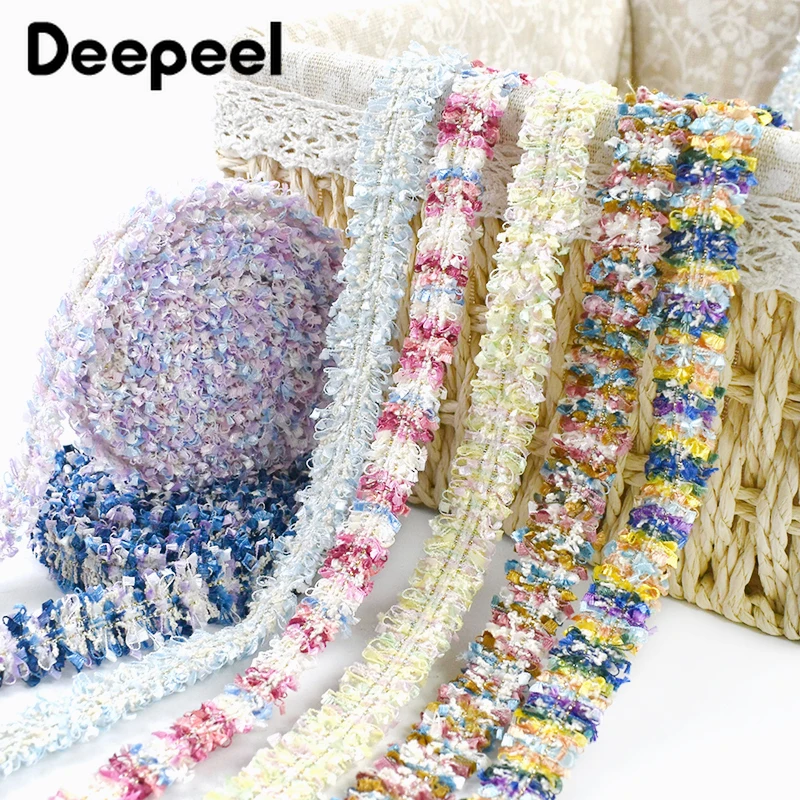 10/20Meters 15mm Colorful Woven Lace Trim Webbing Strap Dance Dress Stage Garment Decor Trimmings Laces Sewing Crafts Materials
10/20Meters 15mm Colorful Woven Lace Trim Webbing Strap Dance Dress Stage Garment Decor Trimmings Laces Sewing Crafts Materials