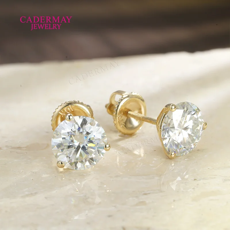 Cadermay Martini 3 Prongs 7.5mm VVS Moissanite Diamond Earrings Stud Screw Back 10K Solid Gold Moissanite Earrings For Women Men
Cadermay Martini 3 Prongs 7.5mm VVS Moissanite Diamond Earrings Stud Screw Back 10K Solid Gold Moissanite Earrings For Women Men