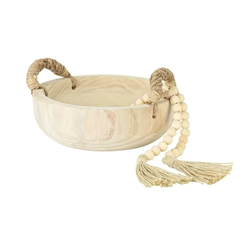 Деревянная чаша павловния, деревенская натуральная деревянная сервировочная круглая чаша для фруктов ручной работы с веревочной ручкой и деревянным венок из бисера
Деревянная чаша павловния, деревенская натуральная деревянная сервировочная круглая чаша для фруктов ручной работы с веревочной ручкой и деревянным венок из бисера