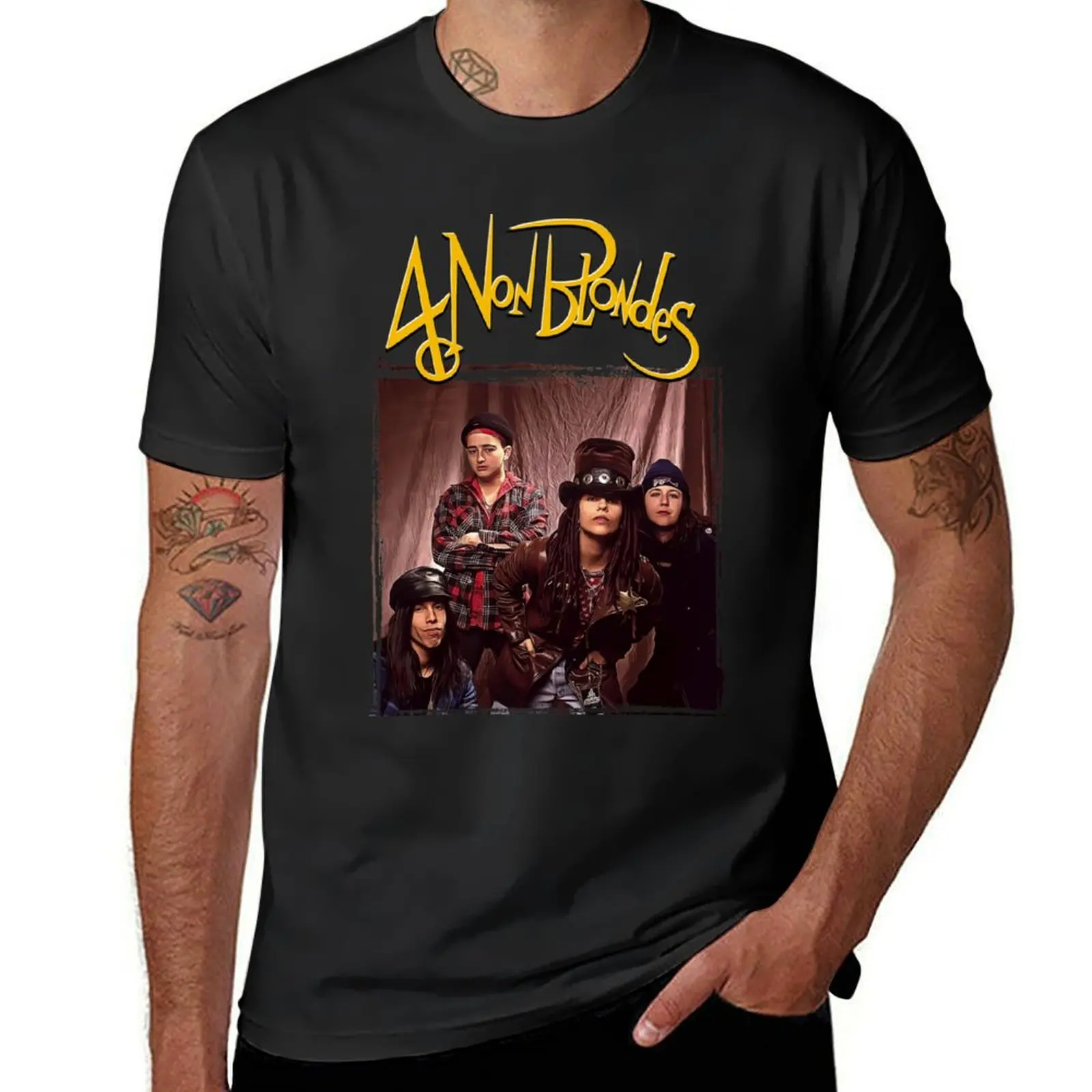 4 Non Blondes T-Shirt graphics topping tshirts personalised black t-shirts for men
4 Non Blondes T-Shirt graphics topping tshirts personalised black t-shirts for men