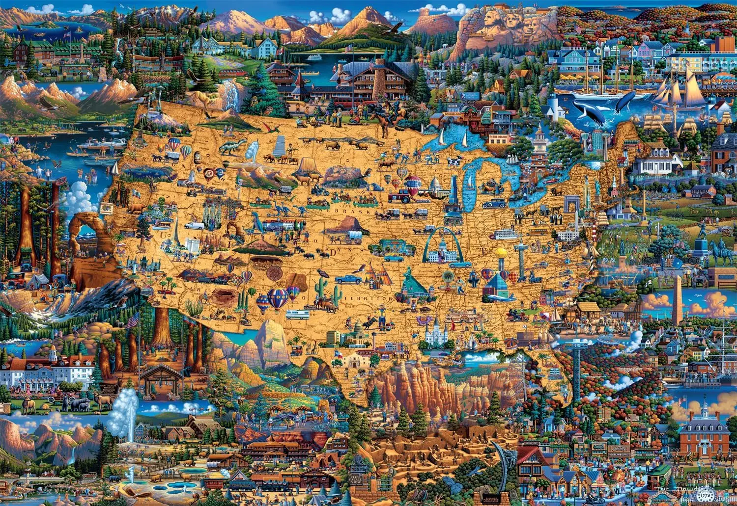 300/500/1000 Pieces Art National Parks Map Paper Puzzle Brain Training Challenging Beautiful Jigsaw Puzzles for Adults and Kids
300/500/1000 Pieces Art National Parks Map Paper Puzzle Brain Training Challenging Beautiful Jigsaw Puzzles for Adults and Kids