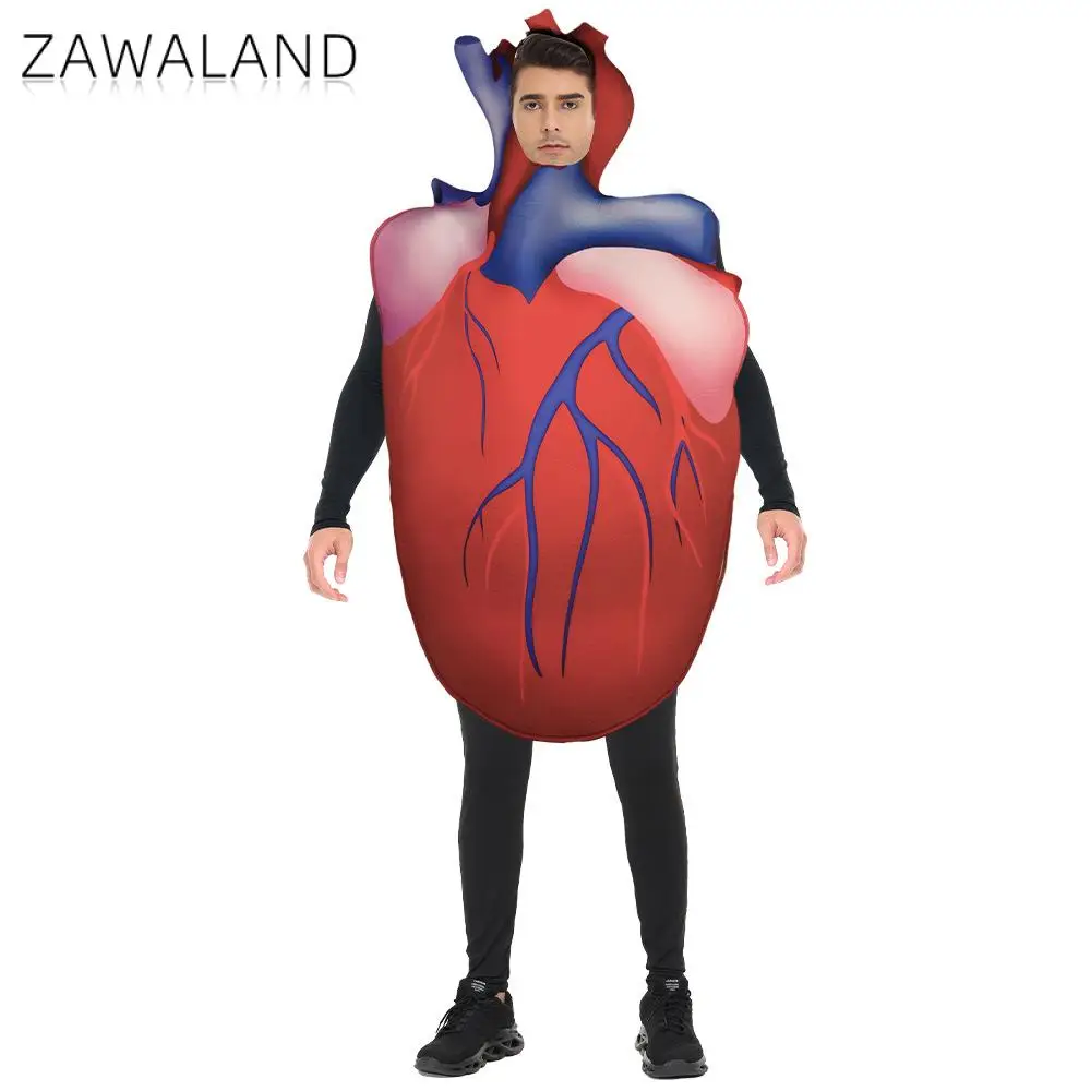 Костюм для косплея Zawaland Heart для взрослых, карнавальный сценический комбинезон Пурима, праздничная одежда с принтом человеческого органа, нарядное платье, костюм из губки
Костюм для косплея Zawaland Heart для взрослых, карнавальный сценический комбинезон Пурима, праздничная одежда с принтом человеческого органа, нарядное платье, костюм из губки