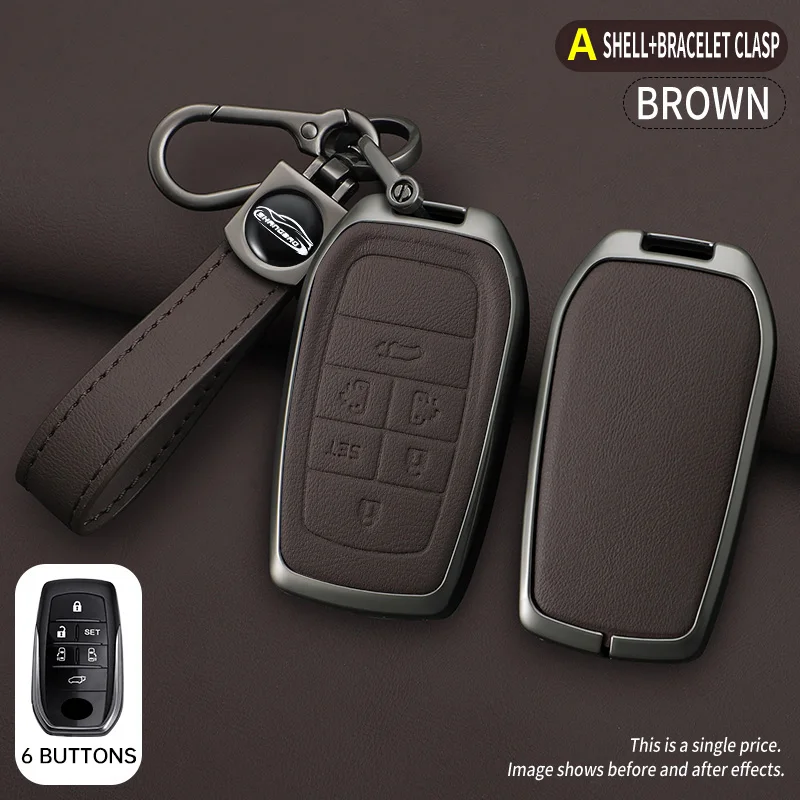 Car Key Case Cove for Toyota Alphard VELLFIRE NOAH Previa 30 Series Holder Shell 6Button Key Bag Protector Accessories
Car Key Case Cove for Toyota Alphard VELLFIRE NOAH Previa 30 Series Holder Shell 6Button Key Bag Protector Accessories