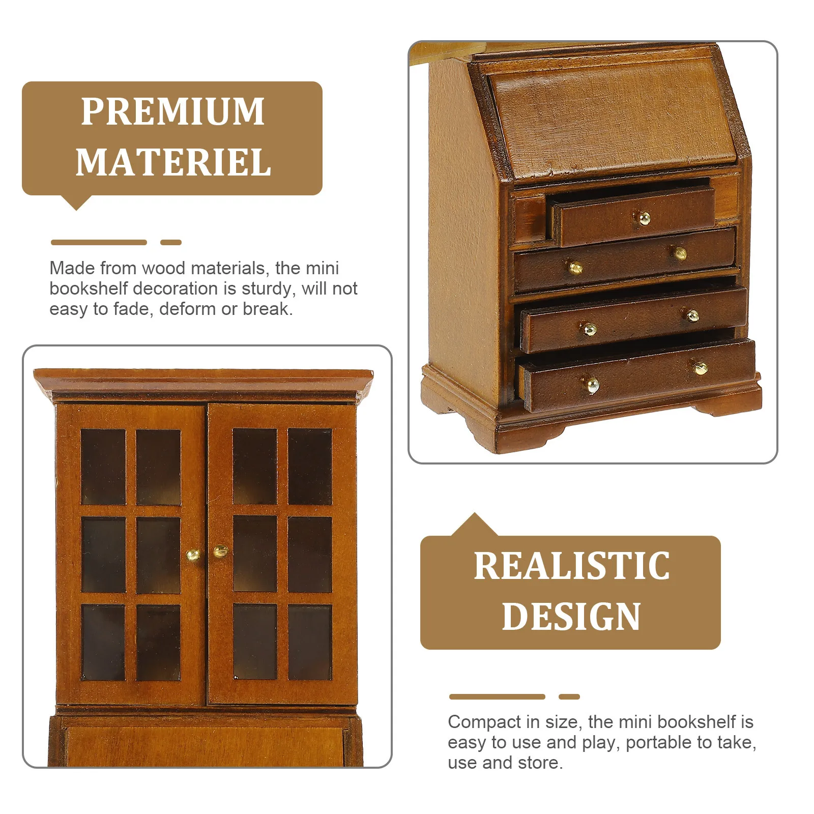 Miniature Cabinet 1:12 Scale Wooden Mini House Furniture Durable Pretend Play Dollhouse Miniature Furniture
Miniature Cabinet 1:12 Scale Wooden Mini House Furniture Durable Pretend Play Dollhouse Miniature Furniture