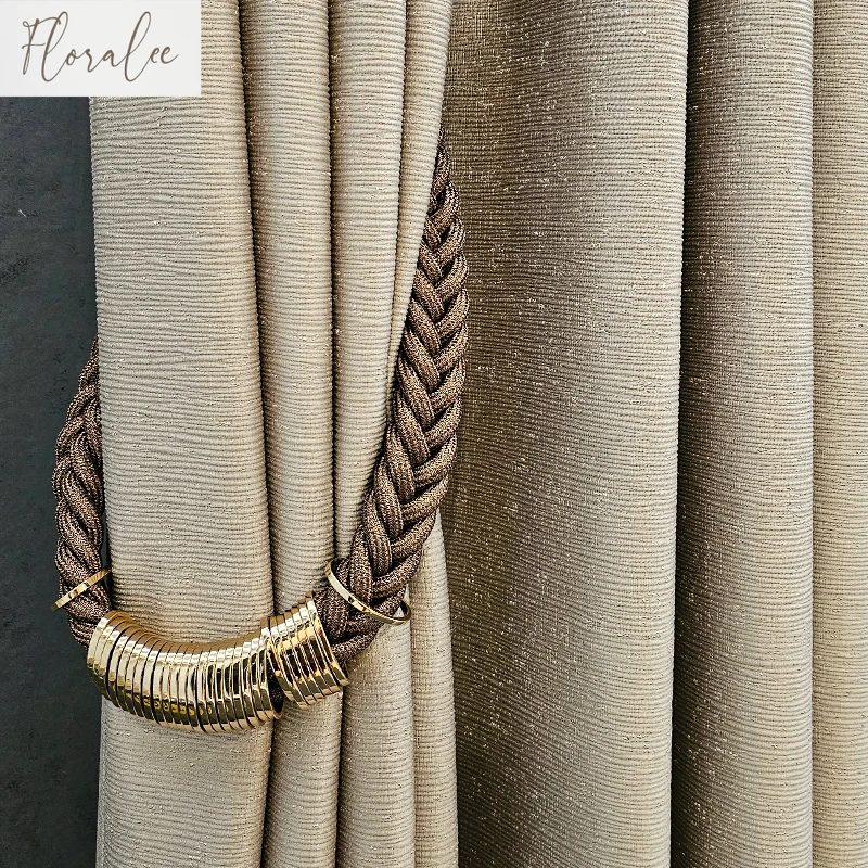 Modern Luxury Simple High-end High-quality Curtains for Living Room Bedroom Shade Champagne Cream Style High-end Customization
Modern Luxury Simple High-end High-quality Curtains for Living Room Bedroom Shade Champagne Cream Style High-end Customization