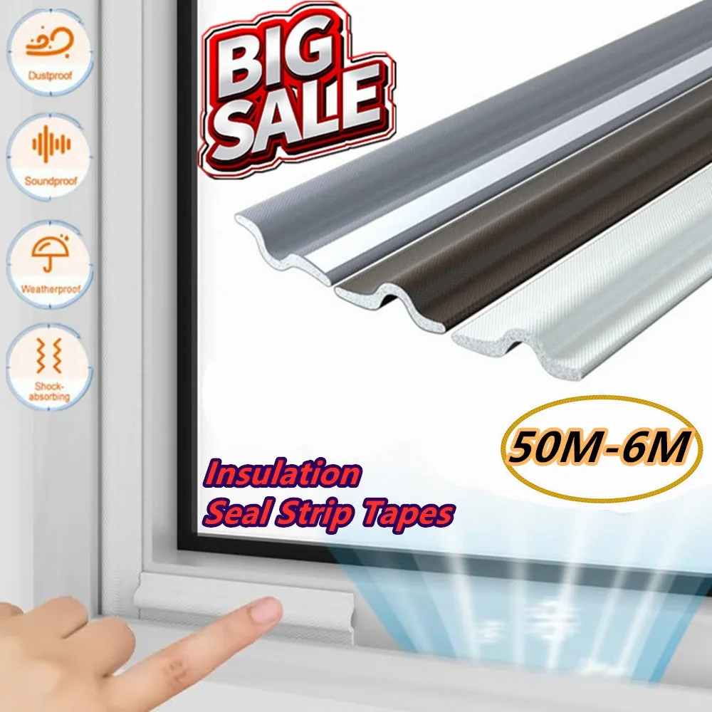 Big Save 50M-6M Window Weather Seal Strip Acoustic Foam for Window Windproof Soundproof Strip Door Bottom Gap Sealing Strip
Big Save 50M-6M Window Weather Seal Strip Acoustic Foam for Window Windproof Soundproof Strip Door Bottom Gap Sealing Strip