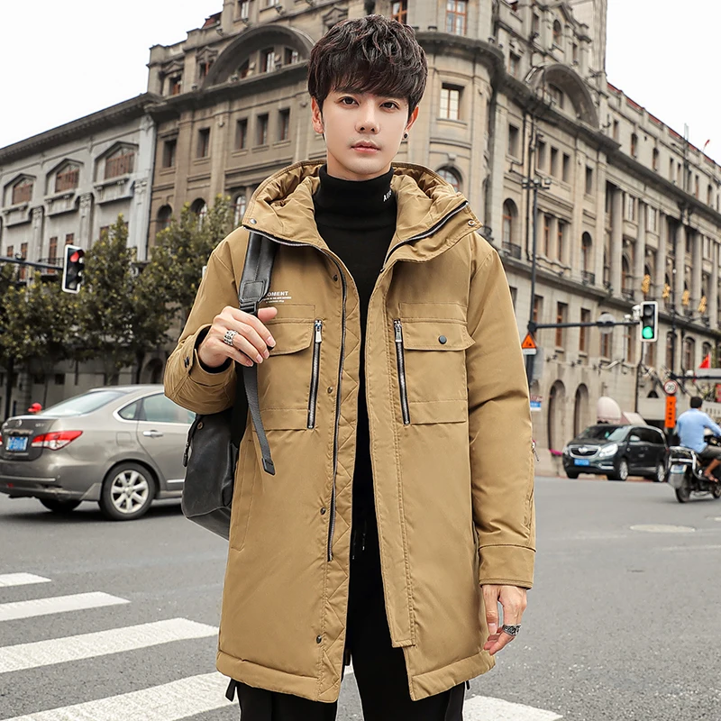 Street Style Thickened Warmth Hooded Duck down Jacket Youth Autumn Winter Men's Fashion Outerwear HEGR Brand Polyester Fiber
Street Style Thickened Warmth Hooded Duck down Jacket Youth Autumn Winter Men's Fashion Outerwear HEGR Brand Polyester Fiber