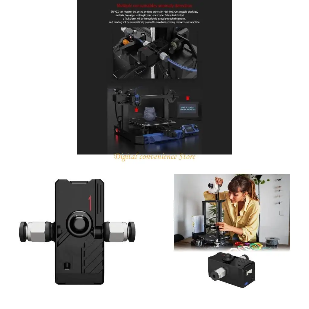 97QA Многофункциональный 3D-принтер Датчик Фотоэлектрический мониторинг Предупреждение об исчерпании нити Автоматическое
97QA Многофункциональный 3D-принтер Датчик Фотоэлектрический мониторинг Предупреждение об исчерпании нити Автоматическое